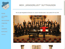 Tablet Screenshot of mgv-saengerlust-sutthausen.de